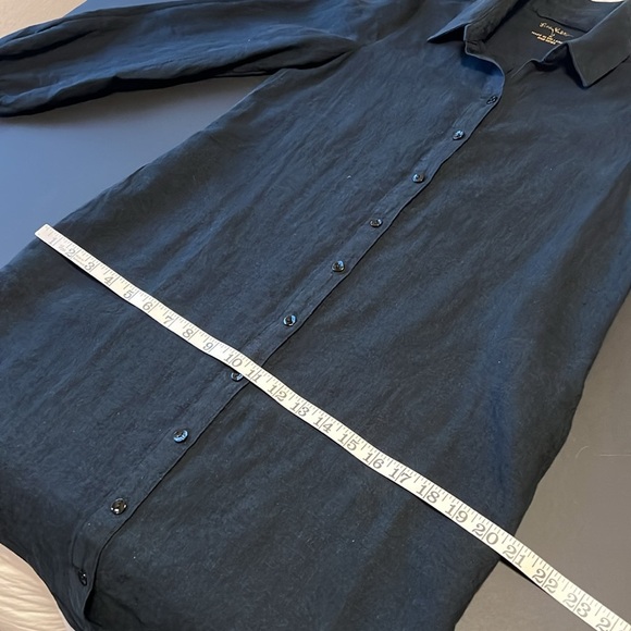 Lilly Pulitzer Bethanne Knee Length Dress, buttondown, black, pockets, size 2 - Picture 6 of 16